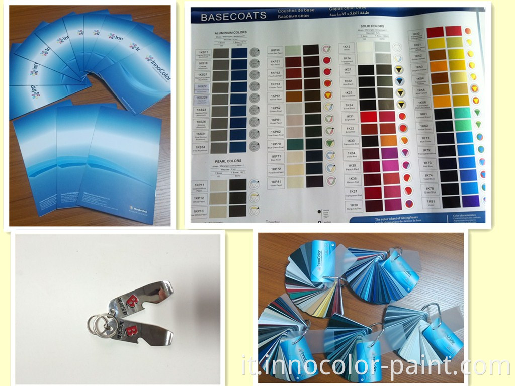 Vernice per rifinitura automobilistica Innocolor 2K Basecoat Topcoat Blue Auto Auto Auto Auto